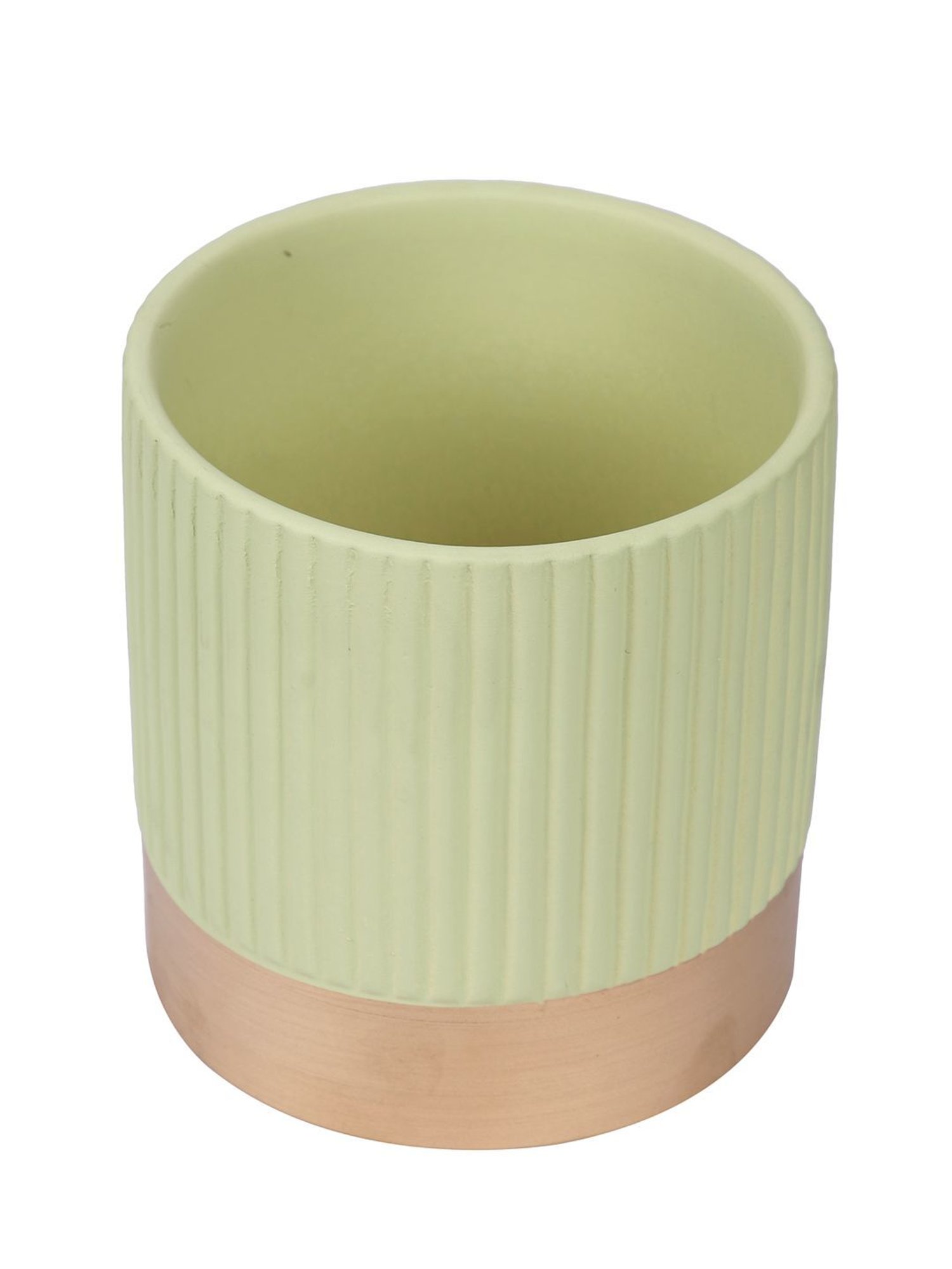 Tayhaa light Green & Gold Ceramic Planter