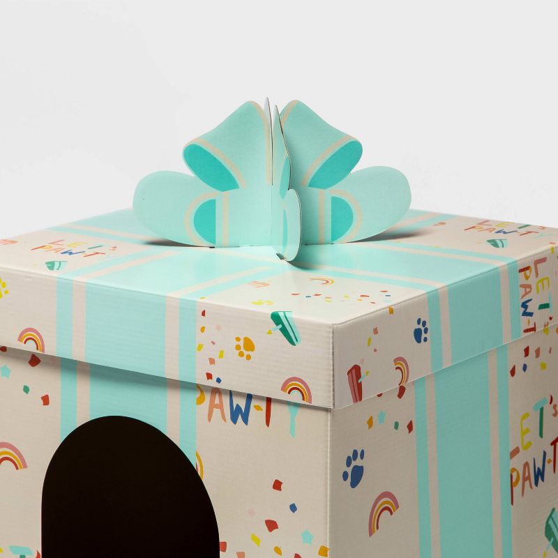 Single Level Birthday Present Cat Scratch House - Boots & Barkley™