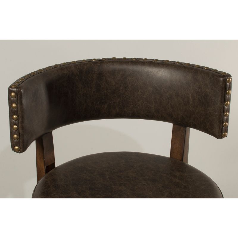 30" Lawton Swivel Barstool Walnut - Hillsdale Furniture