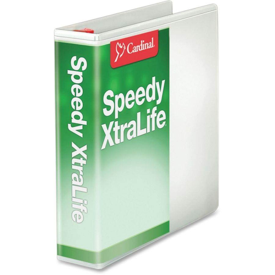 Cardinal Speedy XtraLife Non-Stick Locking Slant-D Ring Binder 2" Cap 11 x 8 1/2