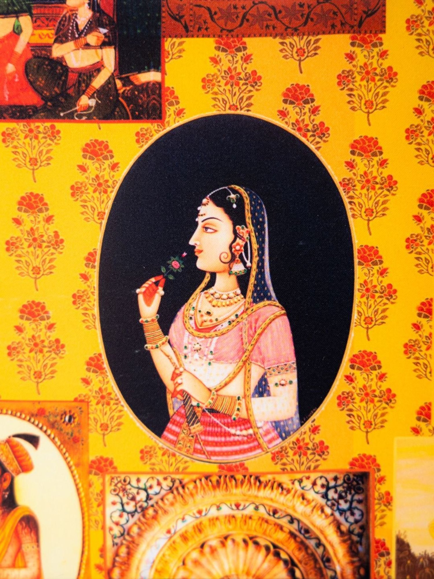 NR by Nidhi Rathi Yellow Fabric Clutch