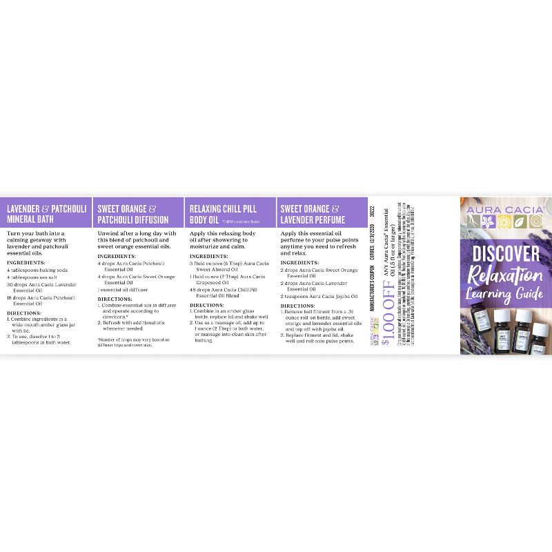 Aura Cacia Discover Relaxation Kit - 4ct/0.25 fl oz each