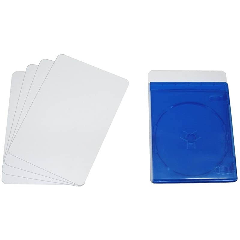 White Heavy Duty mil BluRay DVD Case Divider Cards 5 12 x 7 34 BRNS78WH
