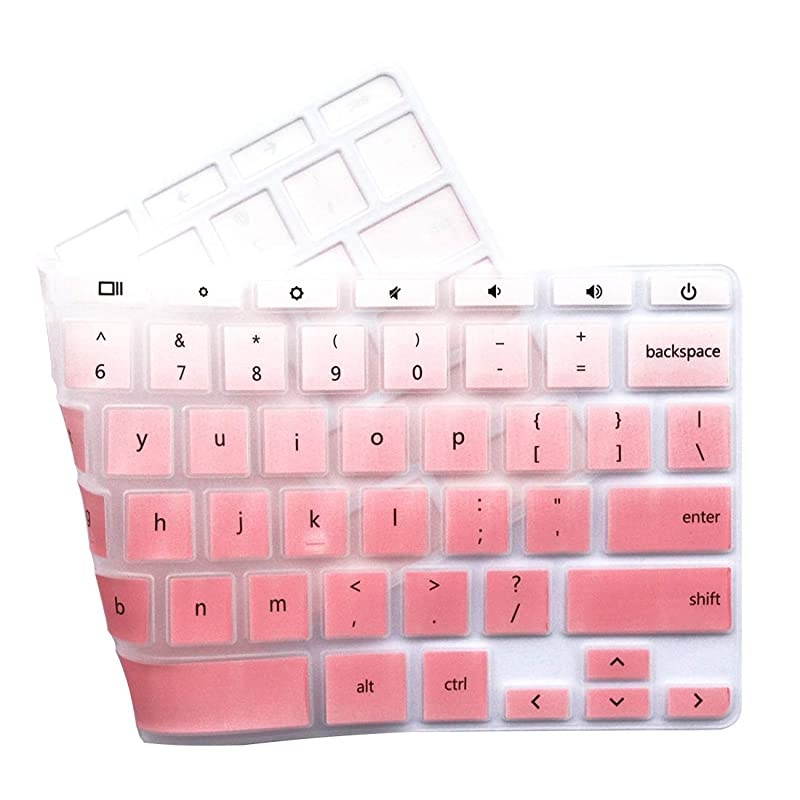 Keyboard Cover for HP Chromebook 14 G2 G3 G4 Series HP Chromebook 14ak 14ca 14db 14X Series HP Chromebook 11 G2 G3 G4 G5 G6 EE Series HP Chromebook x360 116 Pink Ombre