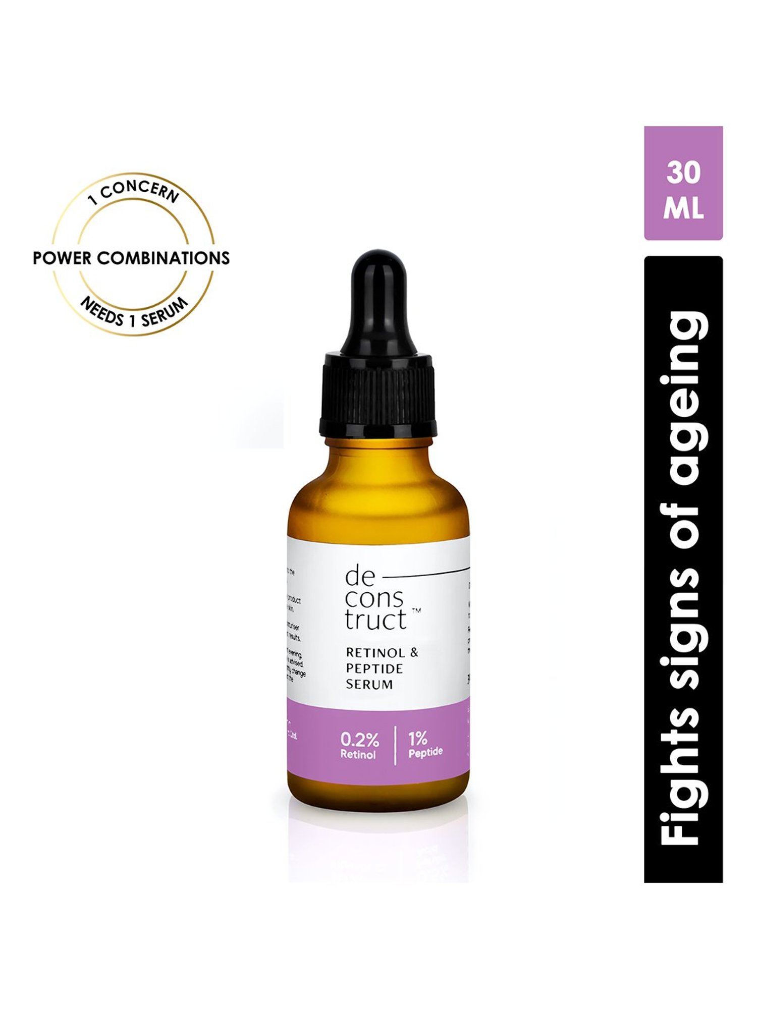 Deconstruct Retinol & Peptides Serum with 0.2% Retinol & 1% Peptides - 30 ml