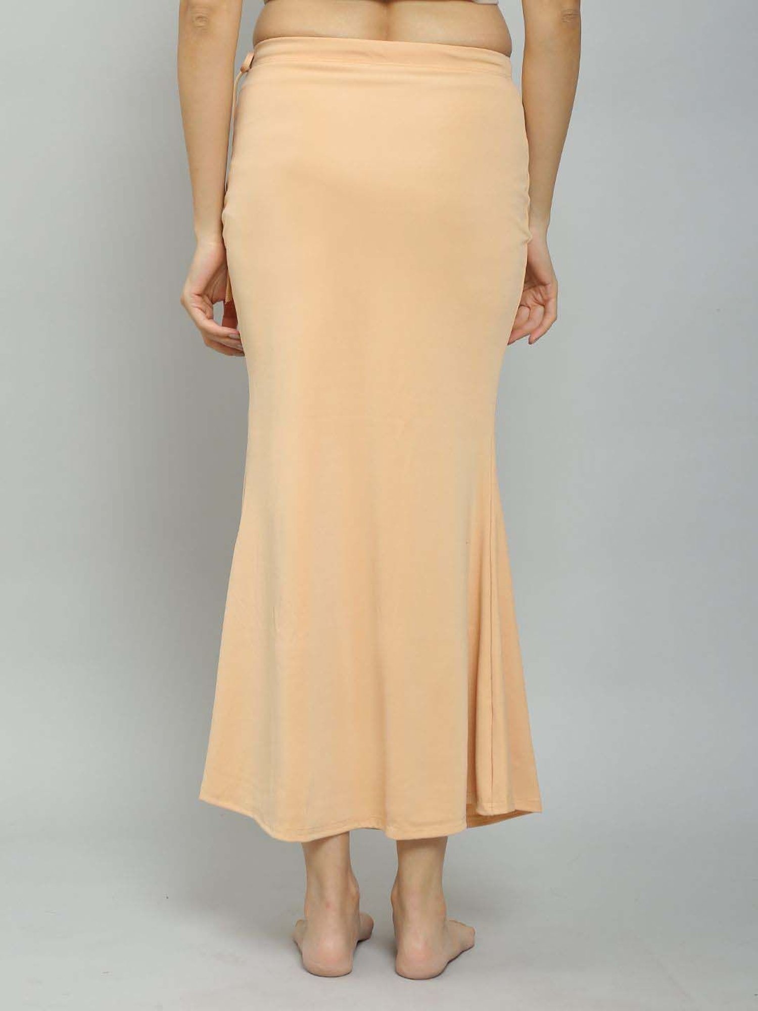 N-Gal Beige & Navy Plain Saree Shapewear - Pack Of 2