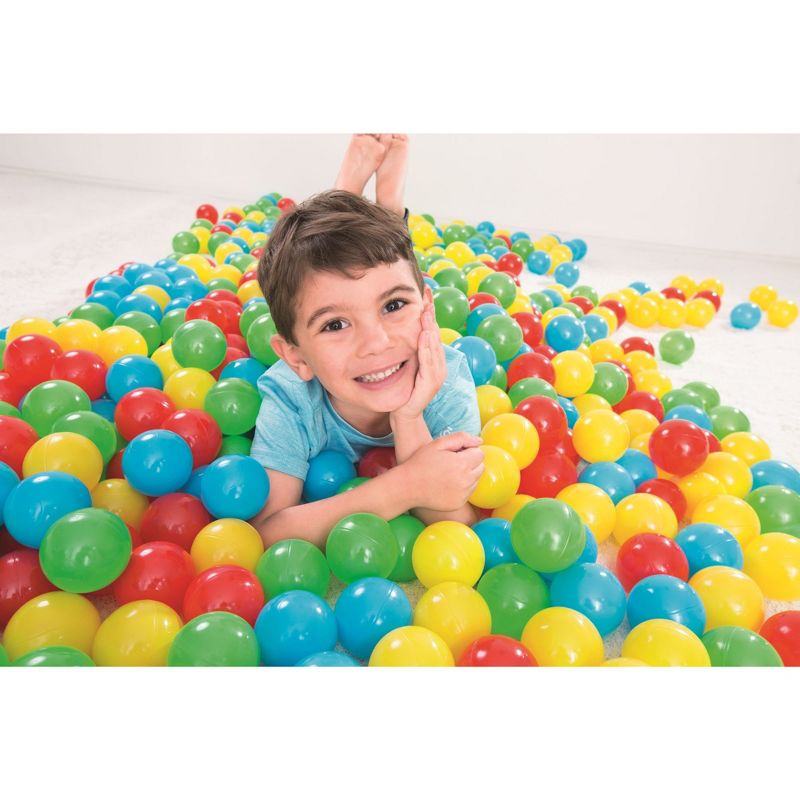 Bestway Fisher Price 93513E Small Plastic Multi-Colored Play Balls, 250 Count