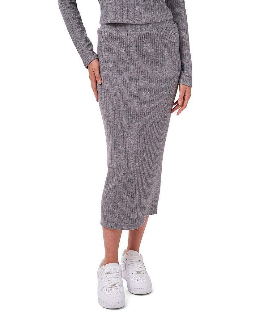 1. STATE Rib Knit Midi Coordinating Pencil Skirt