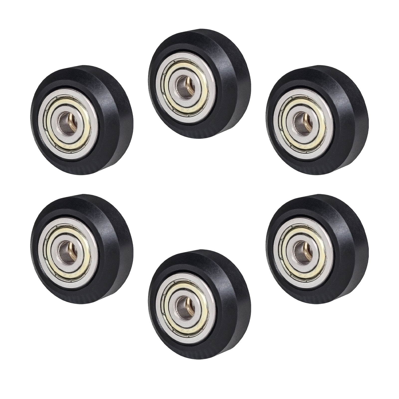 Aibecy 6pcs 3D Printer Parts POM Pulley Wheel 625zz Idler Pulley Gear Passive Round Wheel Compatible with Creality Ender 3 CR-10 CR-10S