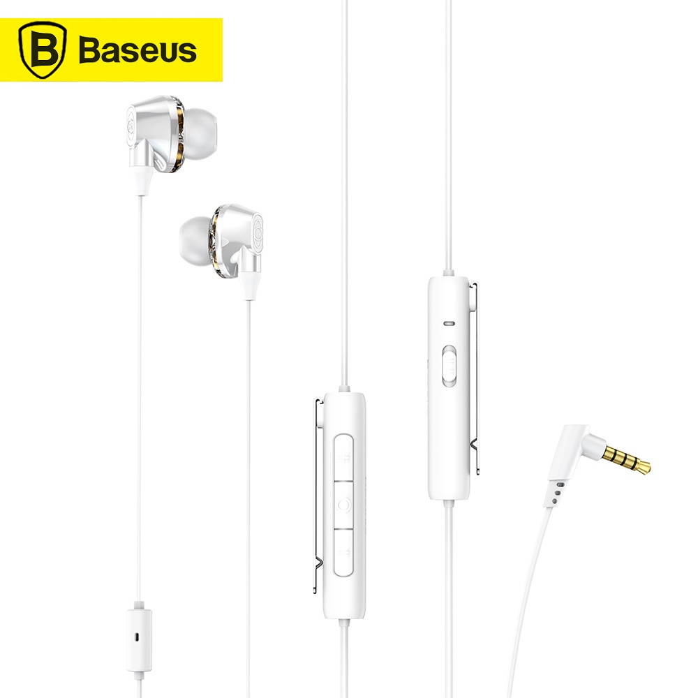 Baseus H08 3D Surround Gaming Earphone GAMO Immersive Virtual 3D Gaming Headset 3.5mm Earbuds 3D Recutting Audio With HD Mic For iPhone Huawei Samsung Xiaomi