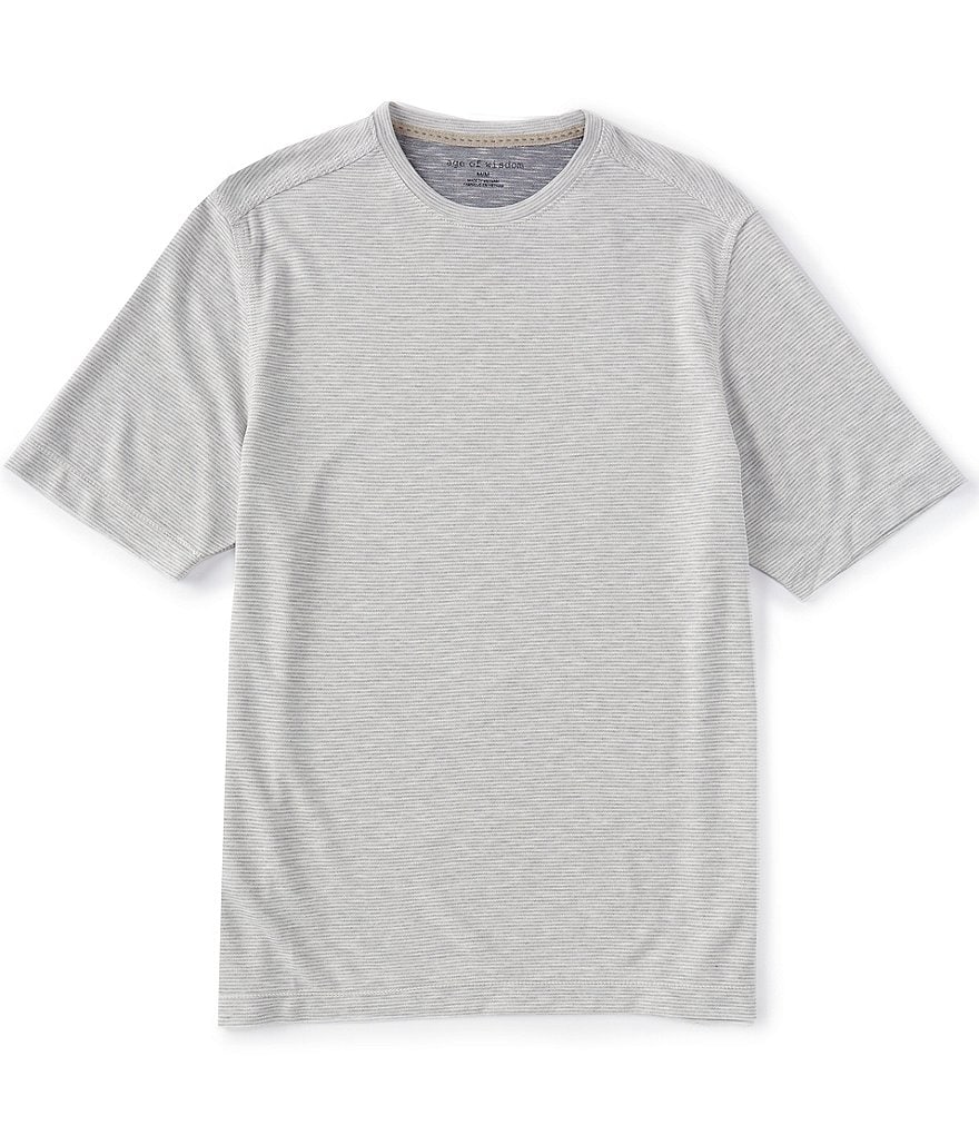 Age of Wisdom Solid Short-Sleeve Slub Crew Neck Tee