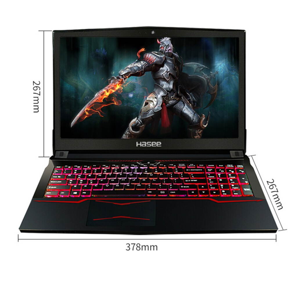Hasee Z6-KP5S - 15.6" - Intel Core i5-8300H - GeForce GTX1050 - 8GB Memory - 256 GB SSD -1TB HDD- Windows 10 Home - Gaming Laptop