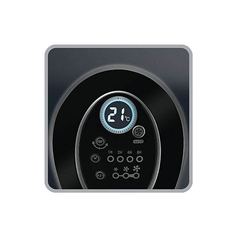 Rowenta VU6670 Fresh 180 Degree Oscillating 3 Speed Tower Fan and Remote, Black
