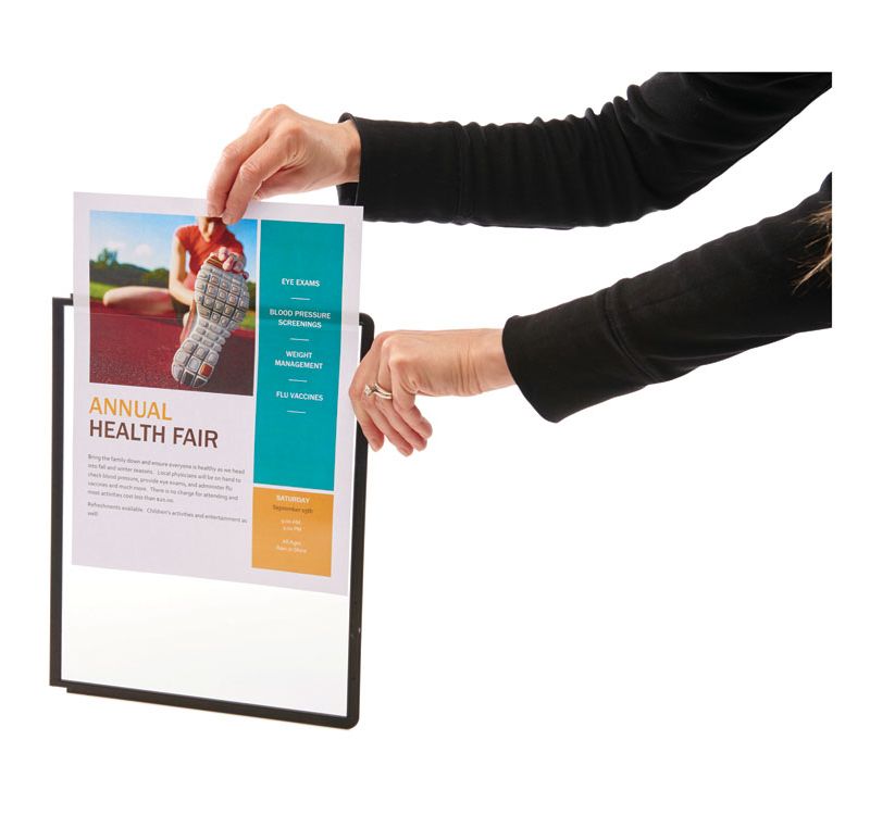 Durable Display Panel Sleeve 9-1/2"x12" Set of 5 Assorted 566600