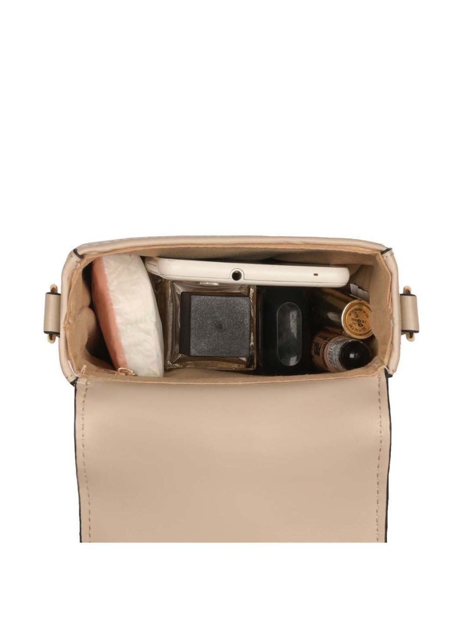 Sugarush Esmeralda Beige Solid Mobile Pouch