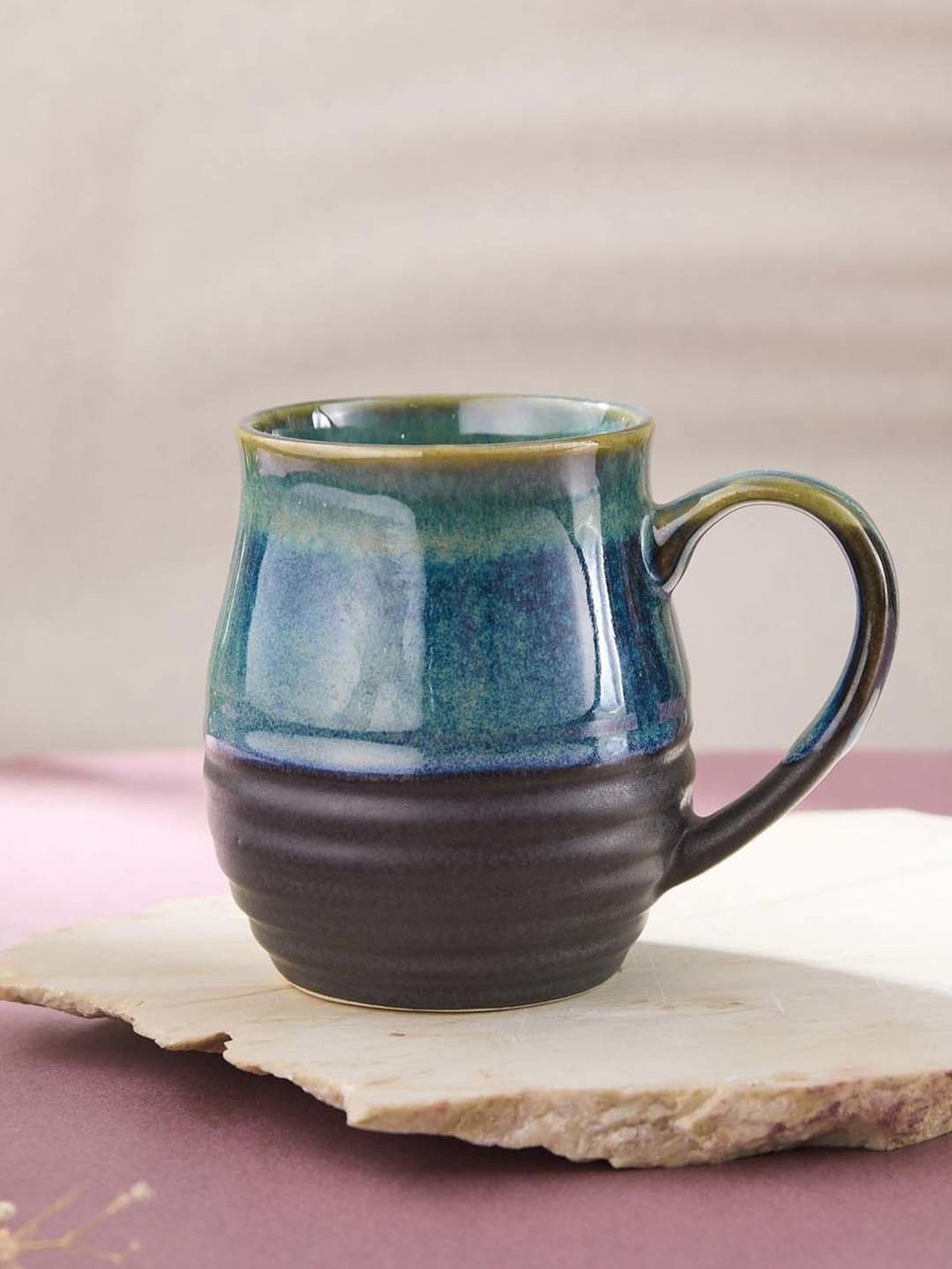 Fabindia Home Multicolor Ceramic Mug (290ml)