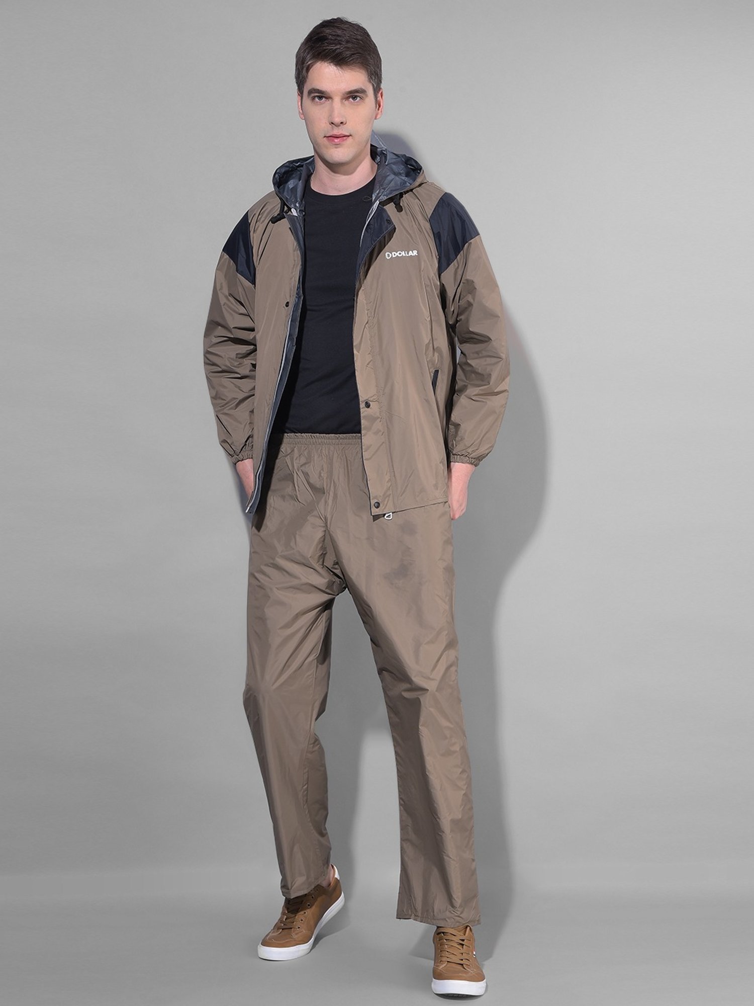 Dollar Brown Regular Fit Raincoat Set