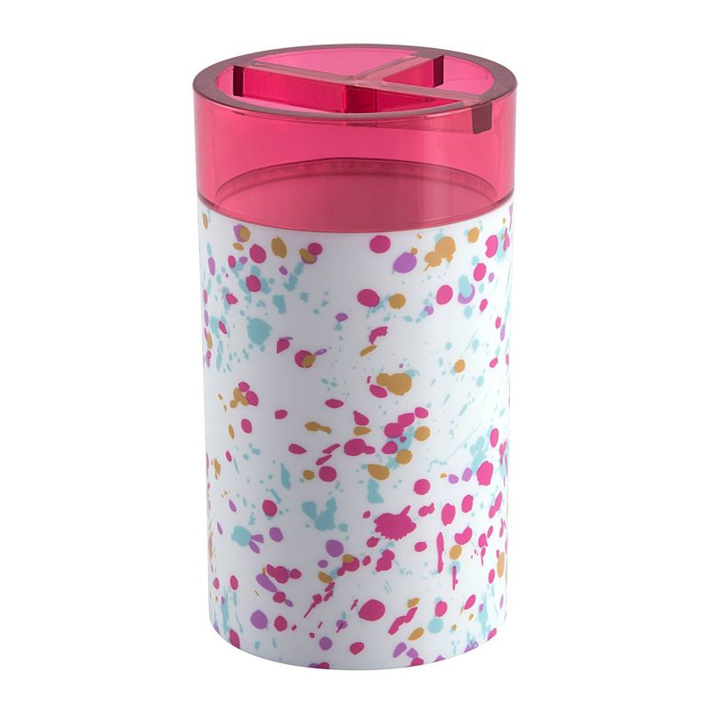 3pc Confetti Bath Set with Tumbler Pink - Allure Home Creations