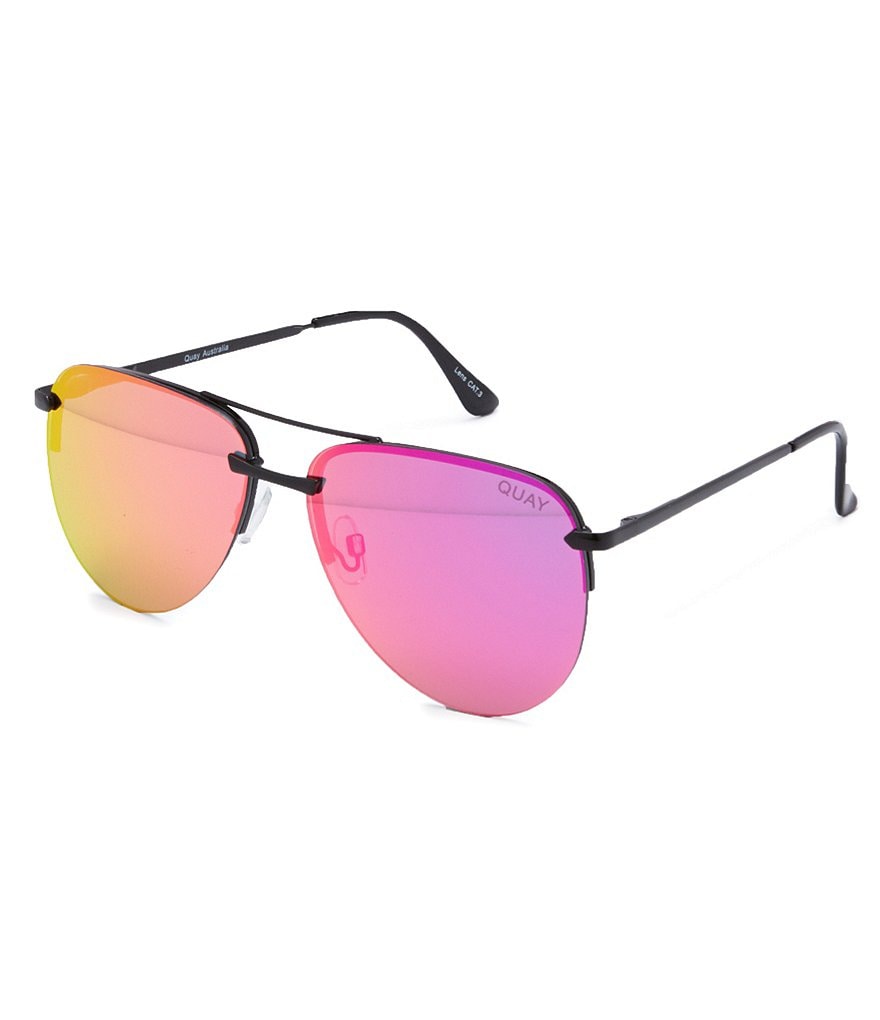 Quay Australia The Playa Round Aviator Sunglasses