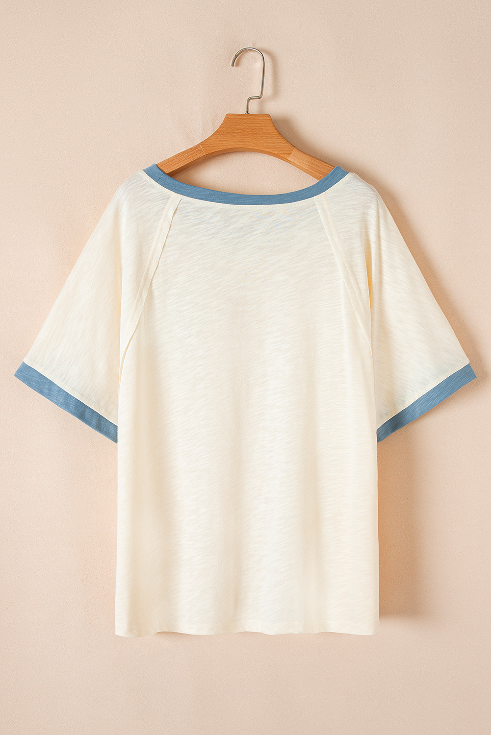 Rose Leopard Print V Neck Plus Size Tee