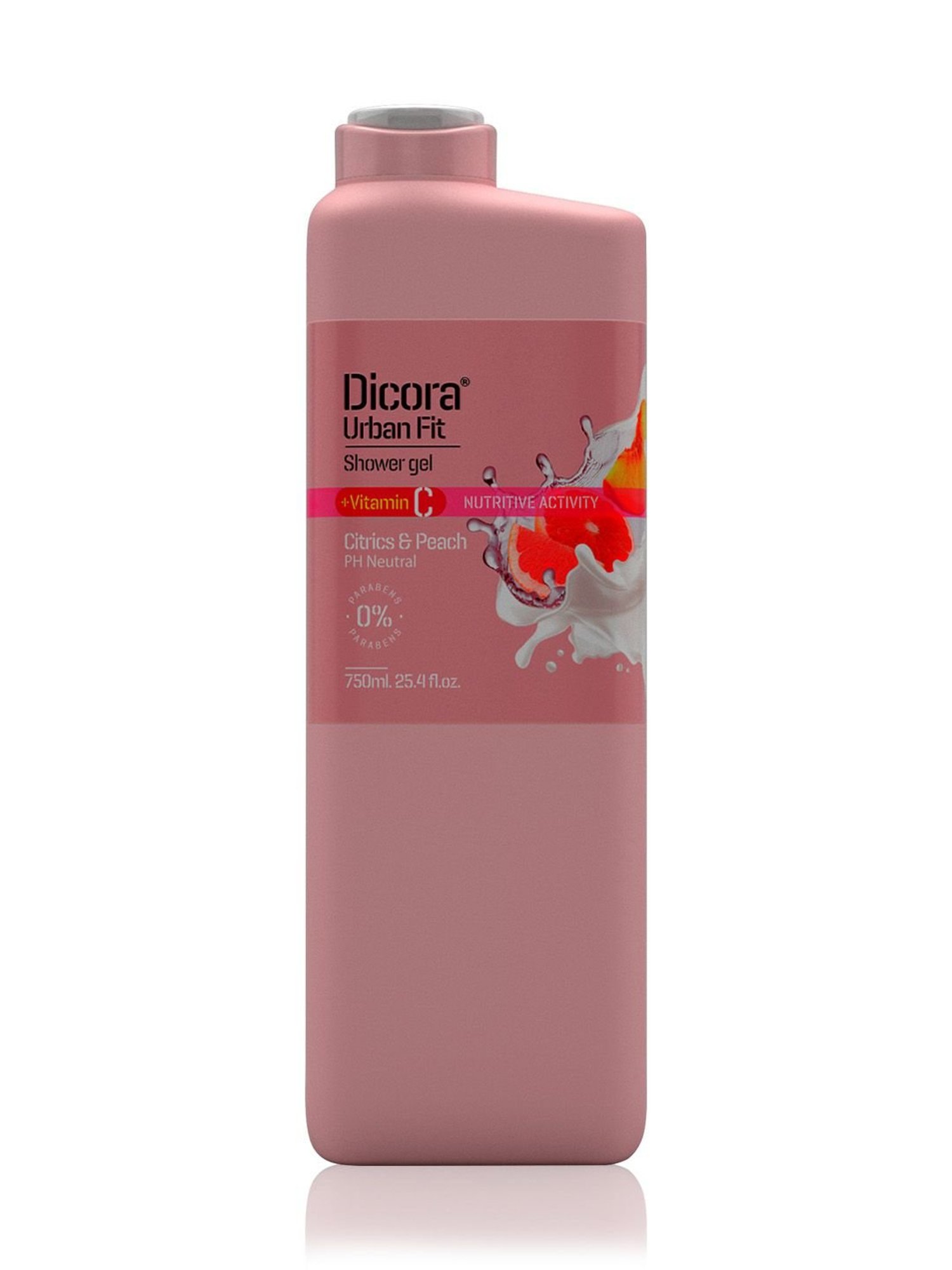 Dicora Urban Fit Shower Gel Vitamin C Citrus & Peach - 750 ml