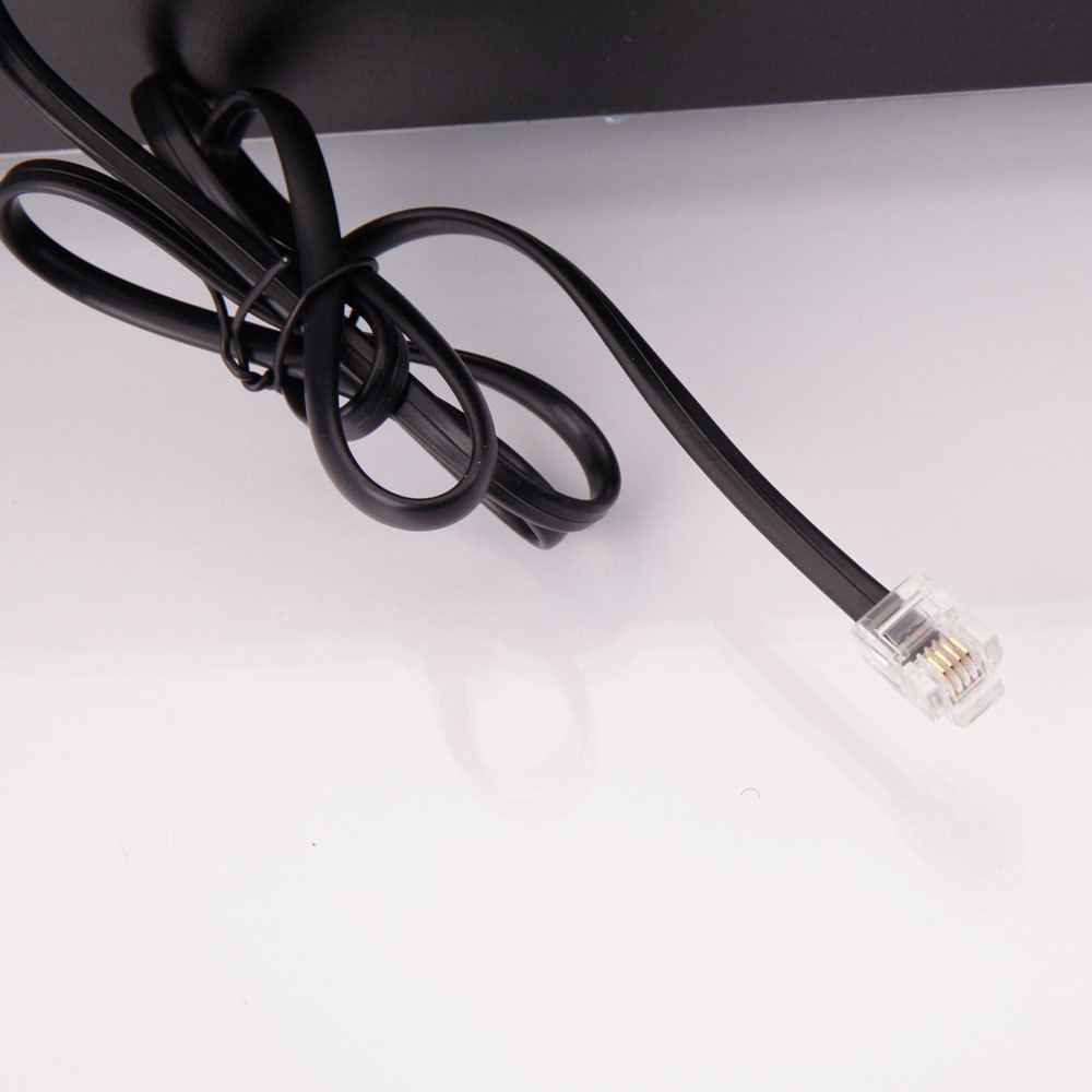 Black Cash Drawer 4Bill & 5Coin Stainless Steel Cash Box + RJ11 Cable for Shop