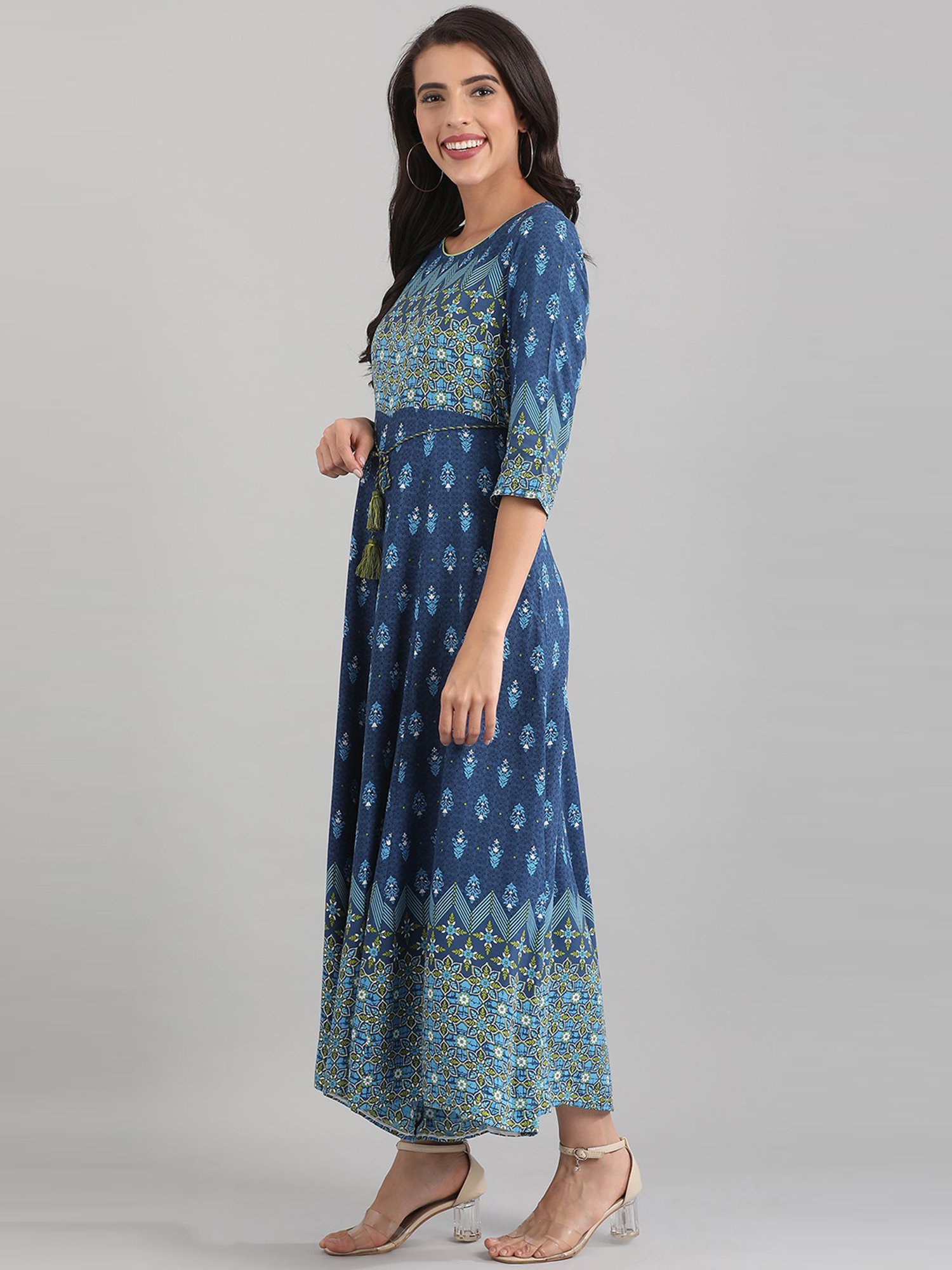 Aurelia Blue Printed Jumpsuit