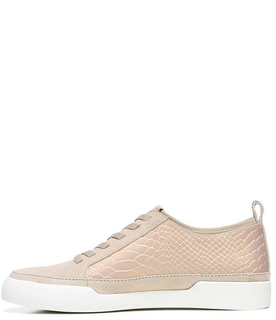 27 EDIT Naturalizer Valarie Snake Print Leather Lace-Up Sneakers