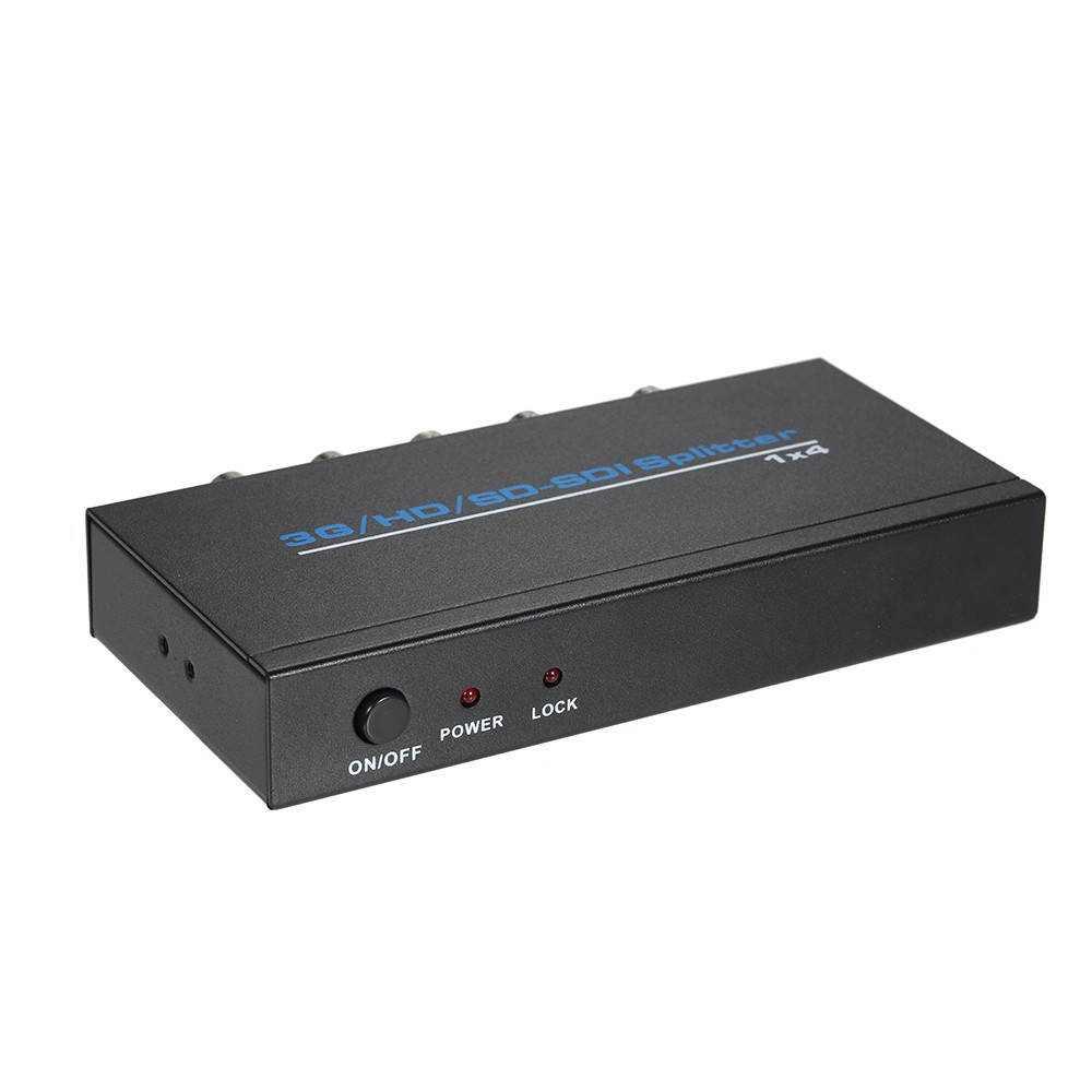 3G/HD/SD_SDI Splitter 1 * 4 Distribution 1 Input 4 Outputs Supports HD-SDI SD-SDI and 3G-SDI