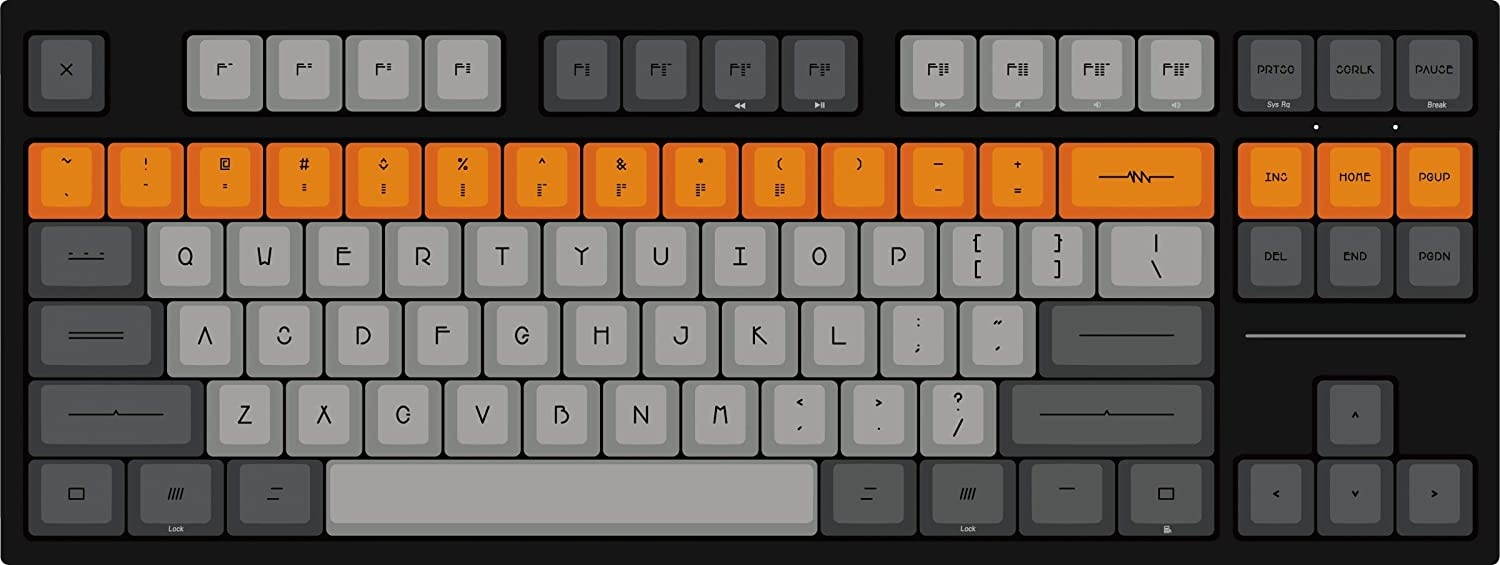 Varmilo VBS108 Lure Bot: Lie Dye Sub PBT Mechanical Keyboard (Cherry MX Red)