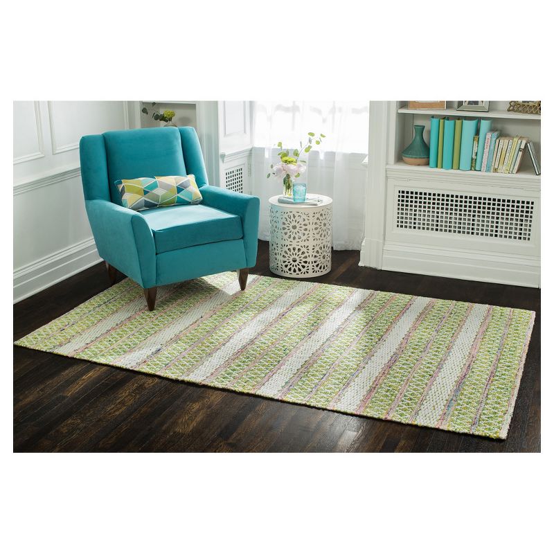 Stripe Woven Area Rug 5'X8' - Anji Mountain