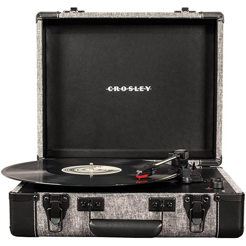 CR6019DSMK Executive Vintage Bluetooth 3Speed Portable Suitcase Turntable with USB