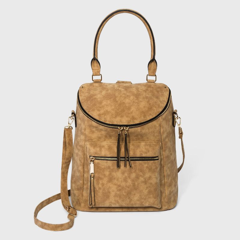 VR NYC Convertible Shoulder Handbag - Natural