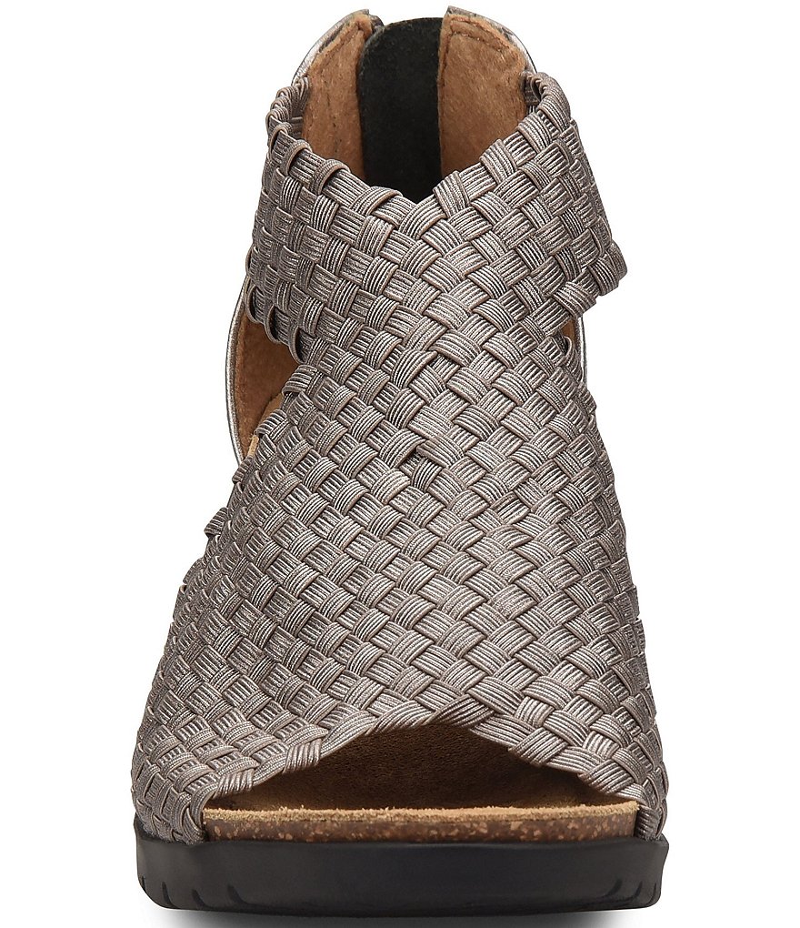 Comfortiva Alesha Woven Elastic Wedge Sandals