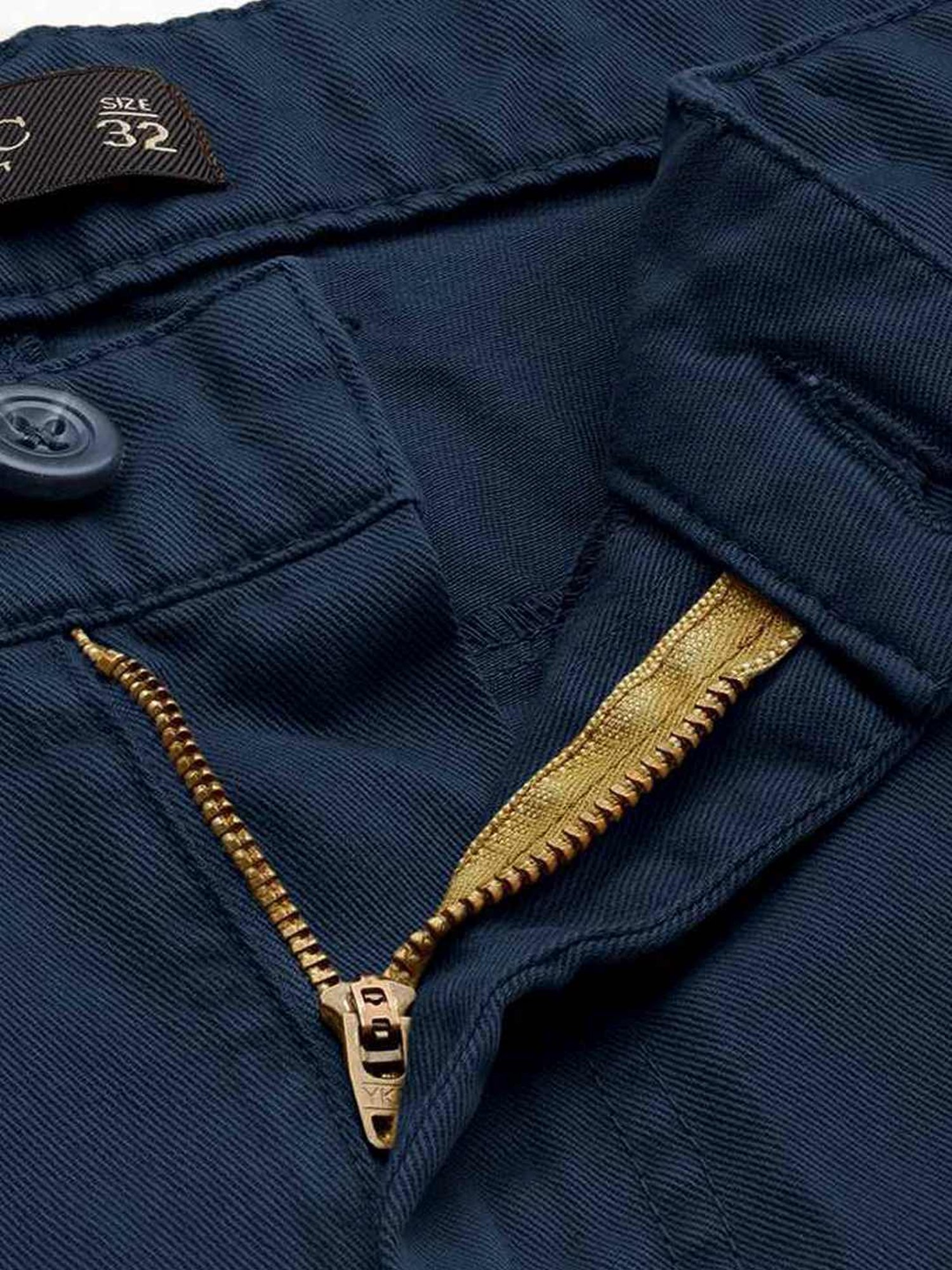 Ivoc Prussian Blue Cotton Regular Fit Cargos
