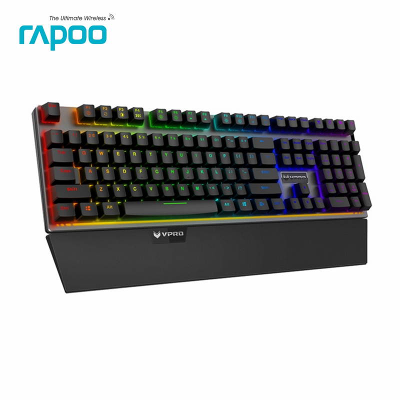 Rapoo V720 RGB Backlight Mechanical Gaming Keyboard 108 Keys N-Key Rollover Mechanical Switch Computer Gaming Keyboard