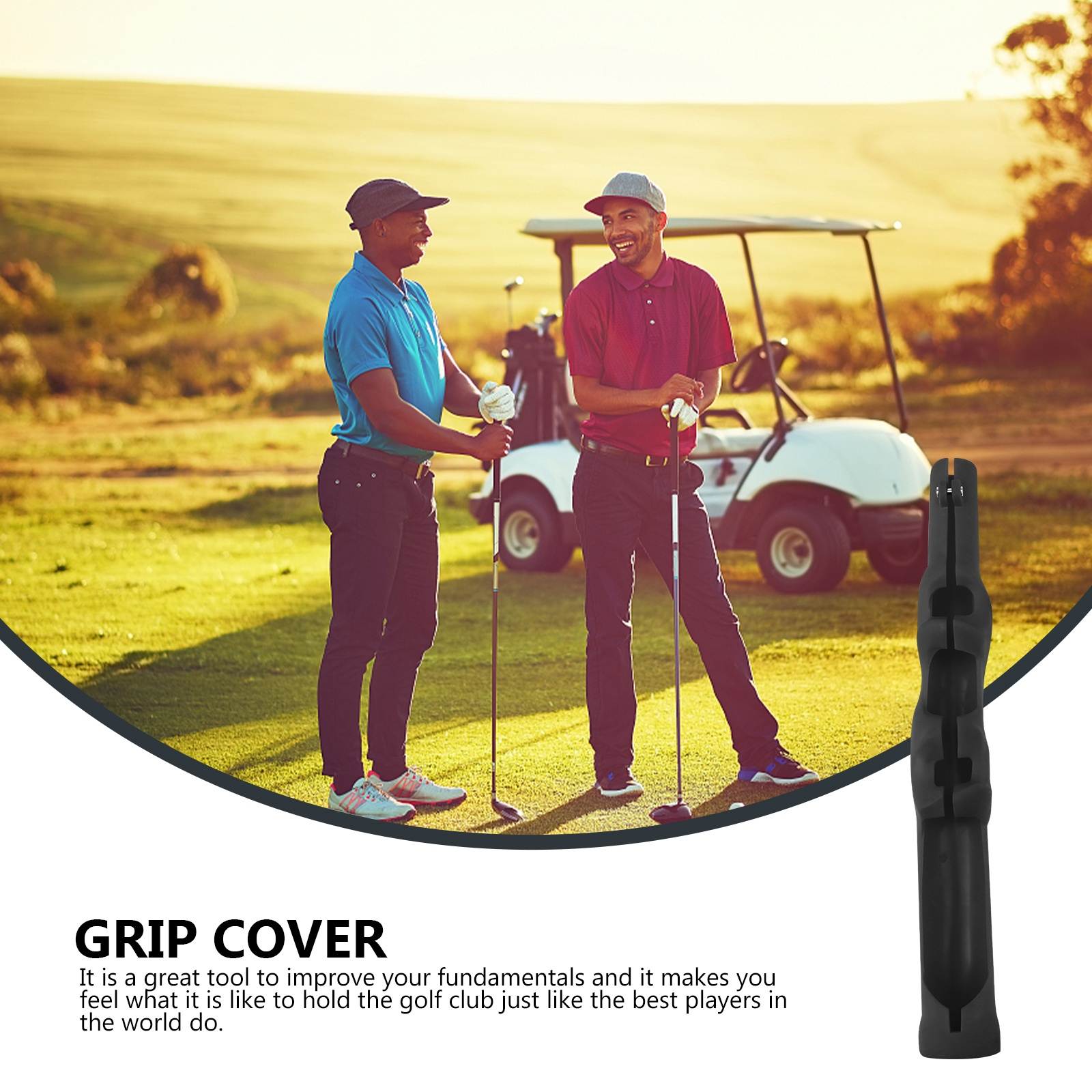 1pc Rubber Training Grip Swing Trainer Grip Outdoor Club Grip