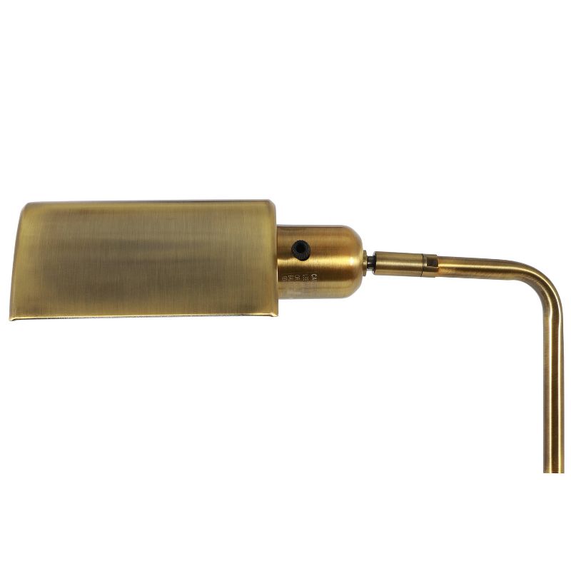 13" Adjustable Pharmacy Table Lamp Brass - Decor Therapy
