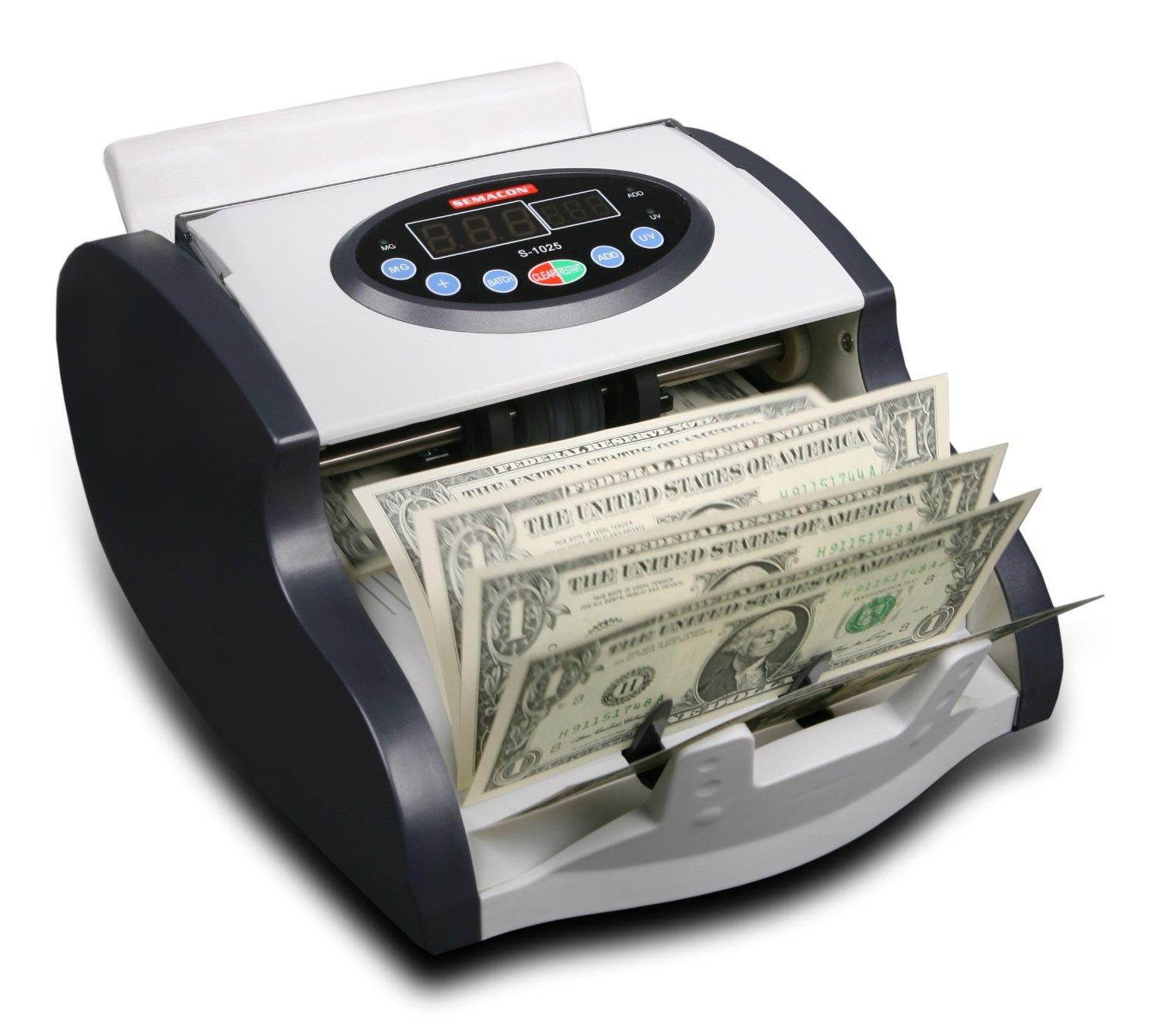 Semacon S-1025 Mini Currency Counter with UV/MG Detection