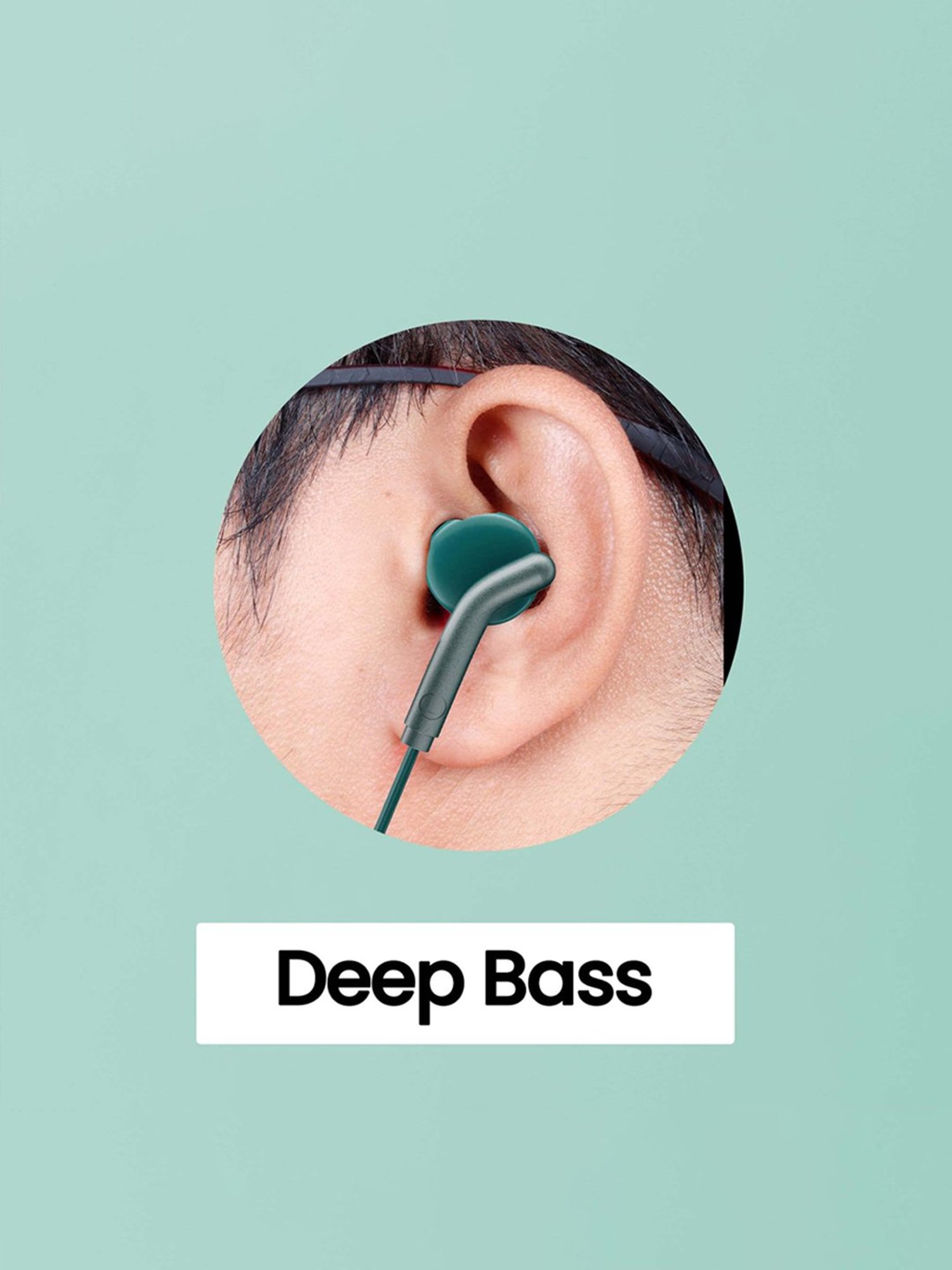 Zebronics Zeb-Bro in Ear Wired Earphones with Mic, 3.5mm Audio Jack, 10mm Drivers (Green)