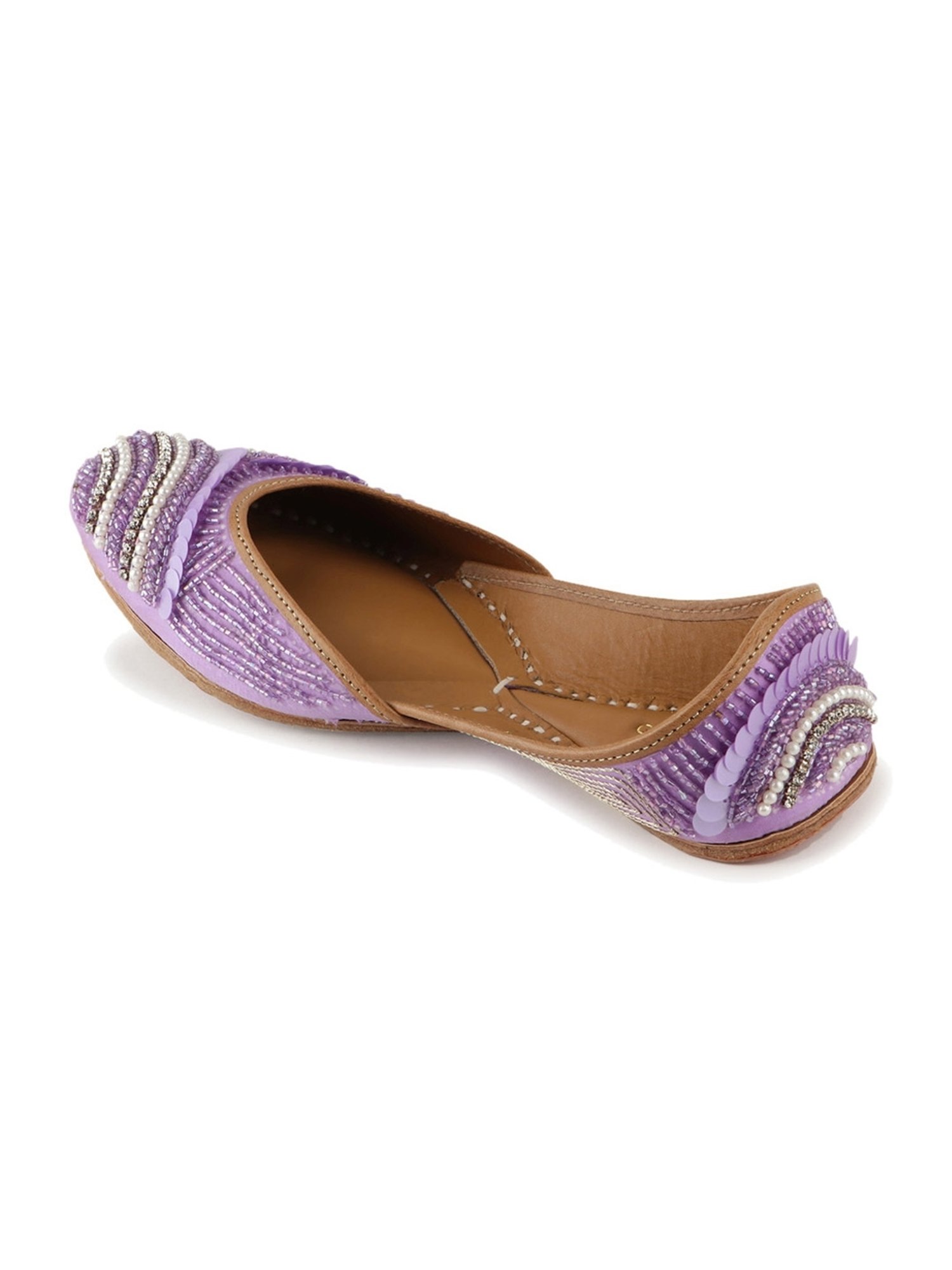 Glam Story Women's Purple Ethnic Juttis