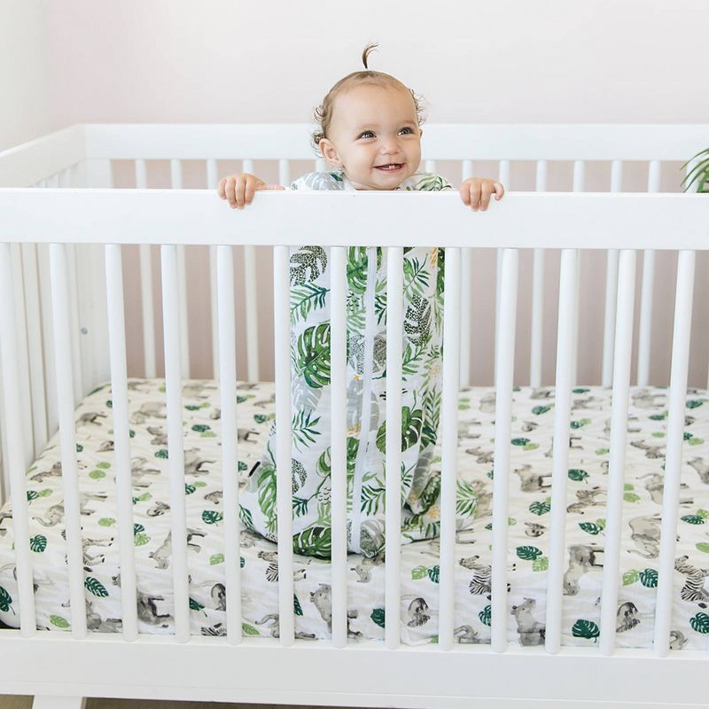 Bebe au Lait Muslin Crib Sheet Jungle