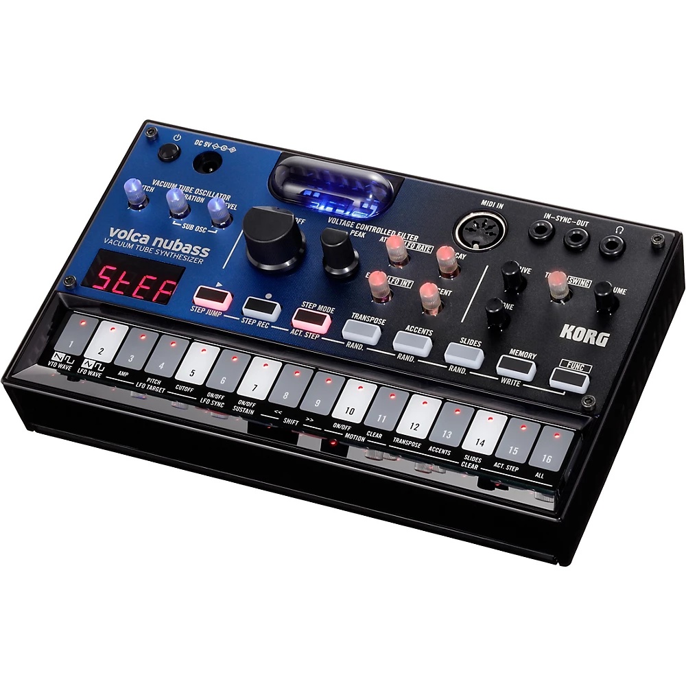 Korg Volca NuBass Vacuum Tube Bass Synthesizer Black