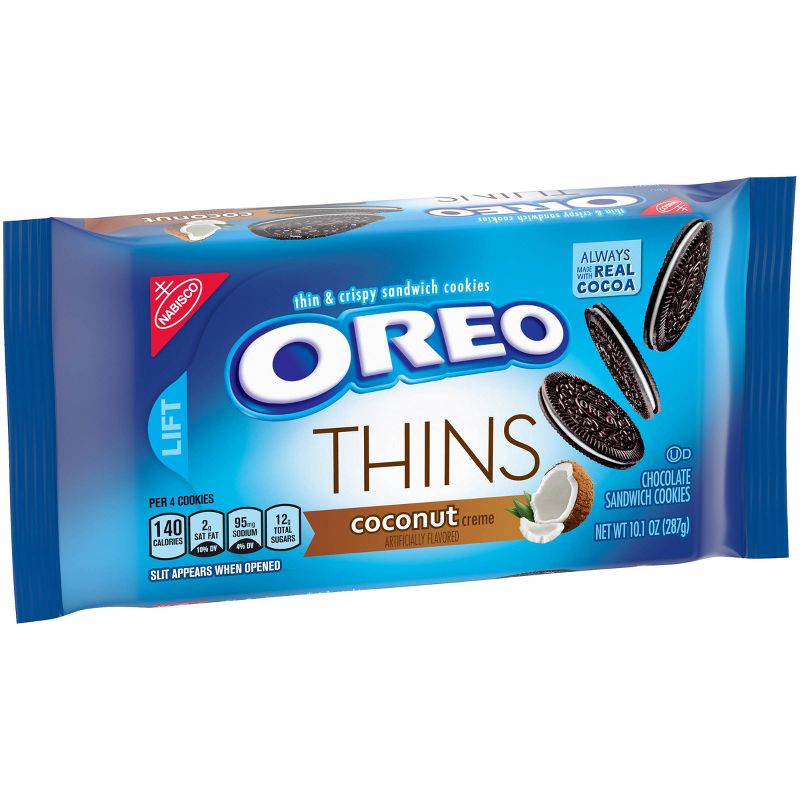Oreo Thins Coconut Creme Chocolate Sandwich Cookies - 10.1oz