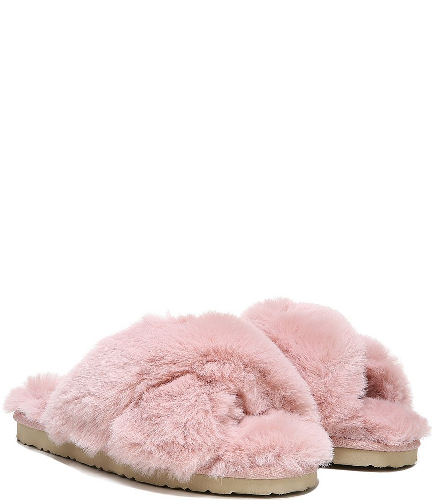 Sam Edelman Jeane Faux Fur Criss Cross Slippers