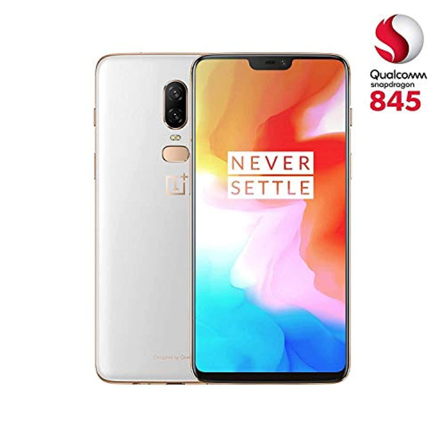 OnePlus 6 A6003 Dual-SIM 128GB (No CDMA, GSM only) Factory Unlocked 4G/LTE Smartphone - Silk White
