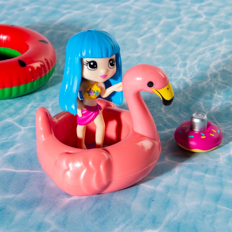 Party Popteenies Summer Pop Party Pool Time Set with Exclusive Collectible Dolls Party Accessories and Confetti