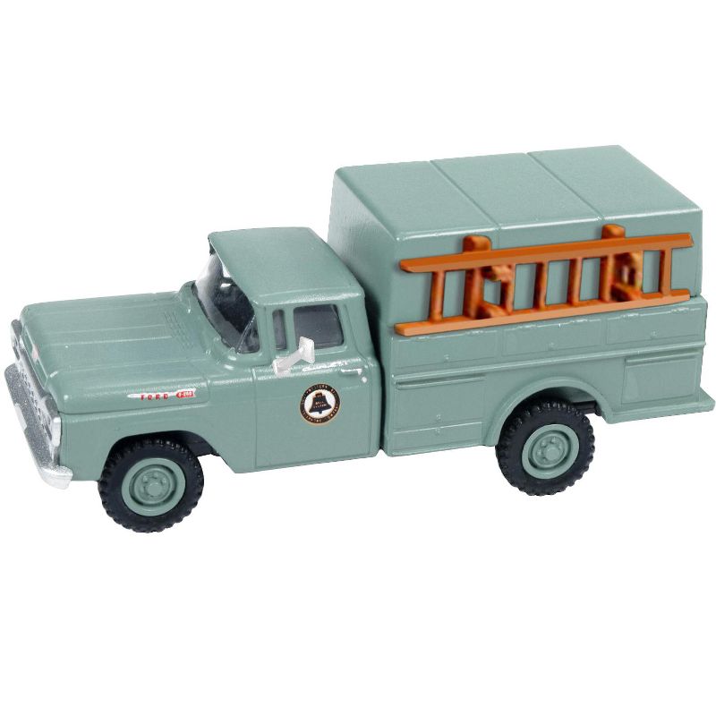 1960 Ford F-250 Utility Truck "Southern Bell Telephone" Gray 1/87 (HO) Scale Model by Classic Metal Works