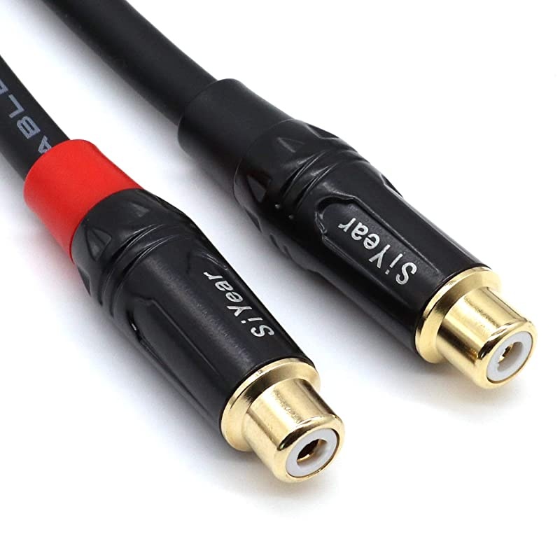 Dual RCA to 14 Cable635mm 14 inch Male Stereo to 2RCA Female Y Splitter Adapter Cable5Feet