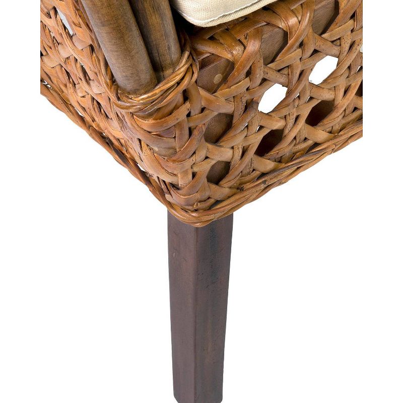 Margherita Rattan Accent Chair Brown - East at Main